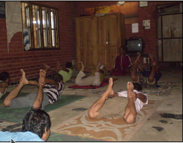 Yoga session
