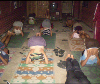 Yoga session